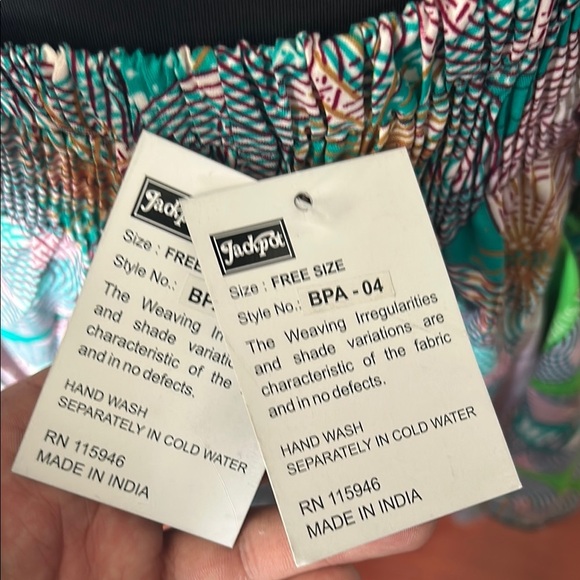 Blue and Yellow Maxi A-Line Pleated Skirt - Picture 2 of 5